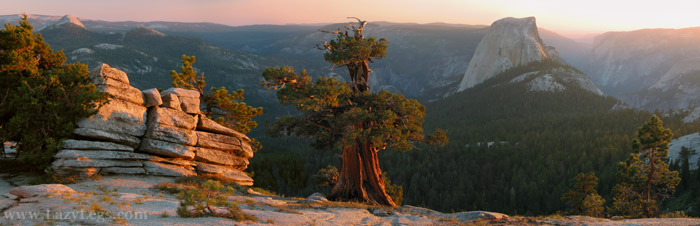 Half Dome from south of Clouds Rest